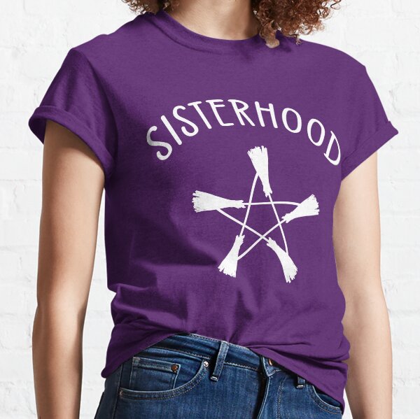 Sisterhood Broomstick Pentagram Cheeky witch® Classic T-Shirt