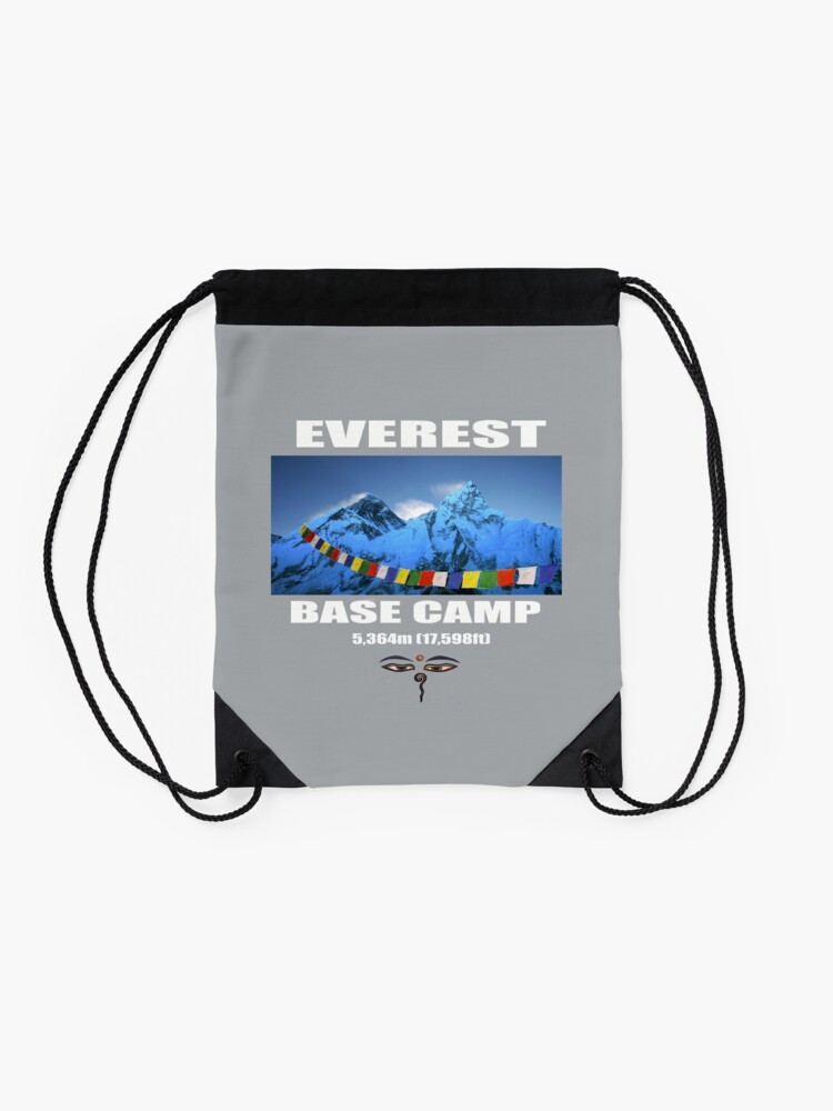 Alternate view of Everest Base Camp Drawstring Bag