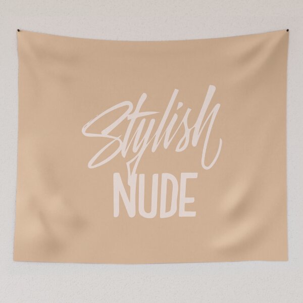 Item preview, Stylish Nude Handlettering text - color version designed and sold by Duukster.