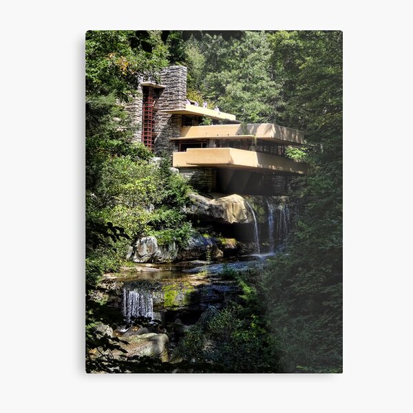 Falling Water by Frank Lloyd Wright Metal Print