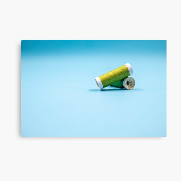 Sewing threads in green, for every seamstress Canvas Print