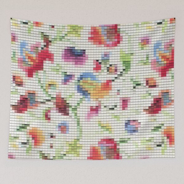Item preview, Mosaic Bold Fabric print designed and sold by Ivy & Foxglove Designs.