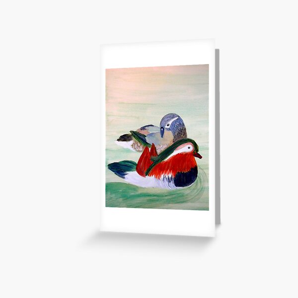 Mandarin Ducks Greeting Card