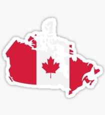 Canada map flag Sticker