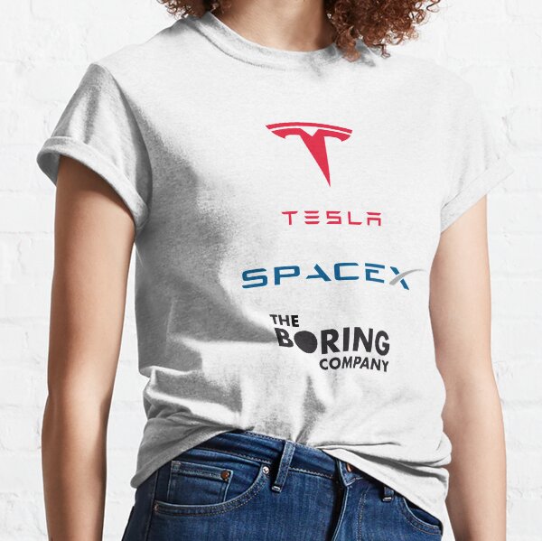 Tesla Spacex The Boring Company Sticker Pack Classic T-Shirt