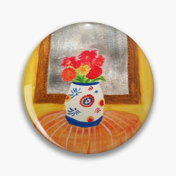 Colorful Flowers Pin