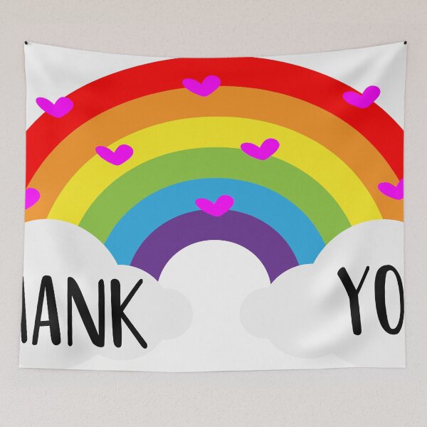 Item preview, Thank you rainbow from heart designed and sold by Business2020.