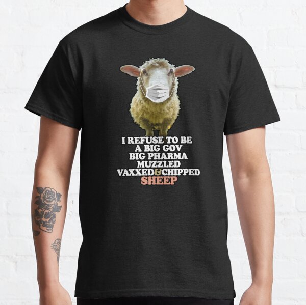 Details about   Funny Don't Be A Sheep Herd Mentality Sheeple Short Sleeve T-shirt 