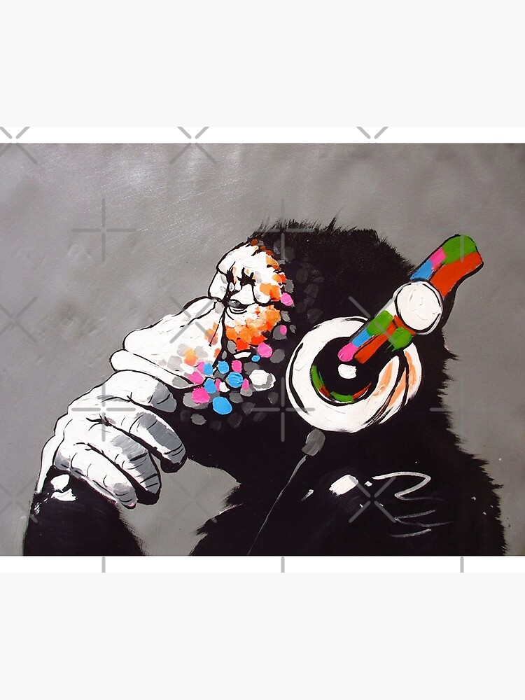 Banksy - Monkey with Headphones by Luna7