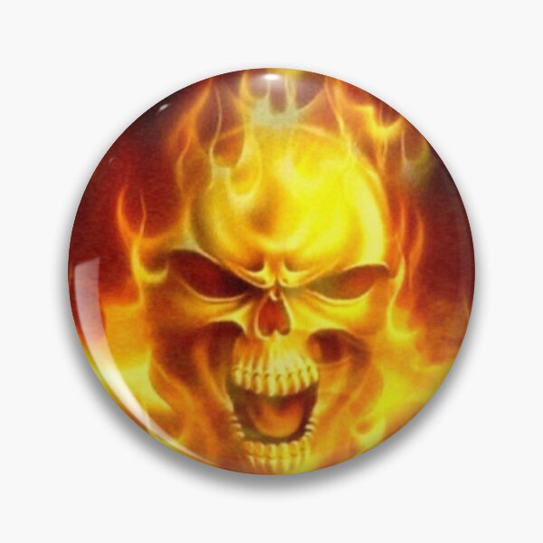 Item preview, Skull on fire designed and sold by taveulrangue.