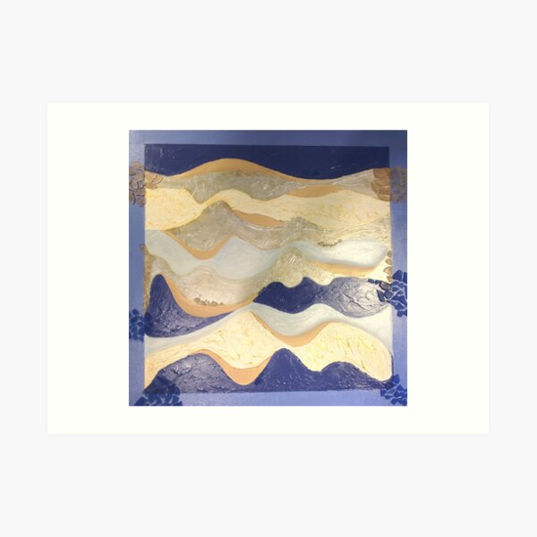 Cruise Blue Art Print