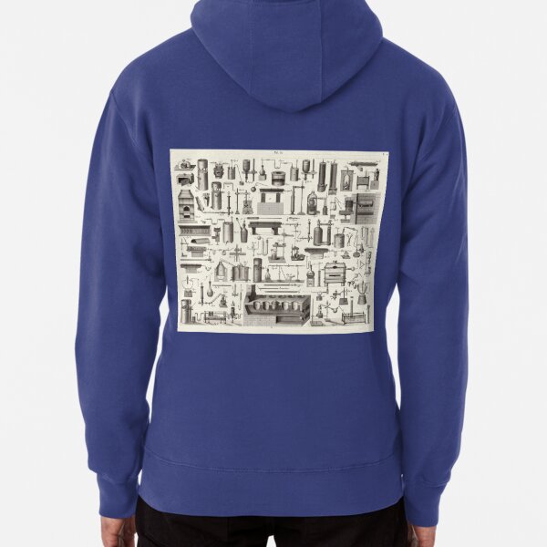 Vintage Science and Engineering Poster: Antique Chemistry Pullover Hoodie