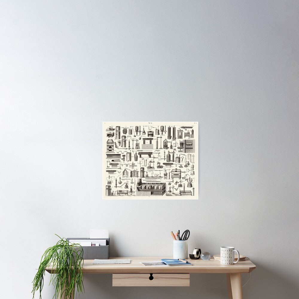 Vintage Science and Engineering Poster: Antique Chemistry #Vintage #Science #Engineering #Poster #Antique #Chemistry Poster