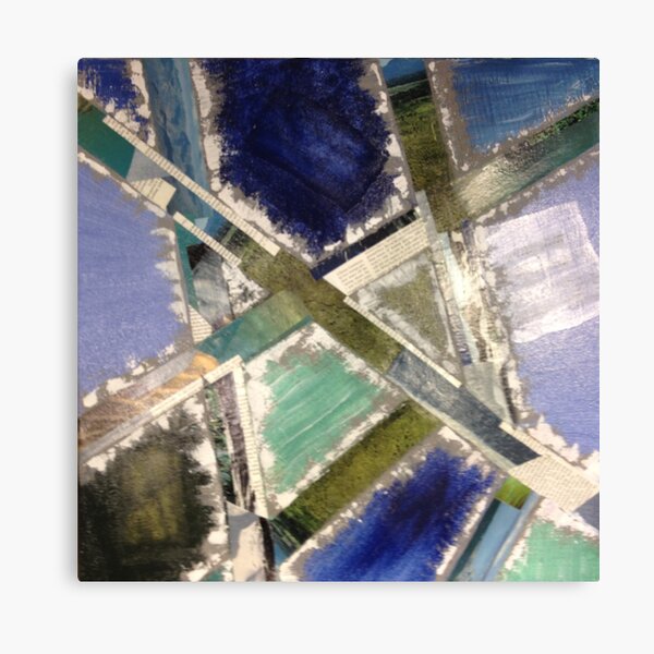 Blocks of Blue Canvas Print