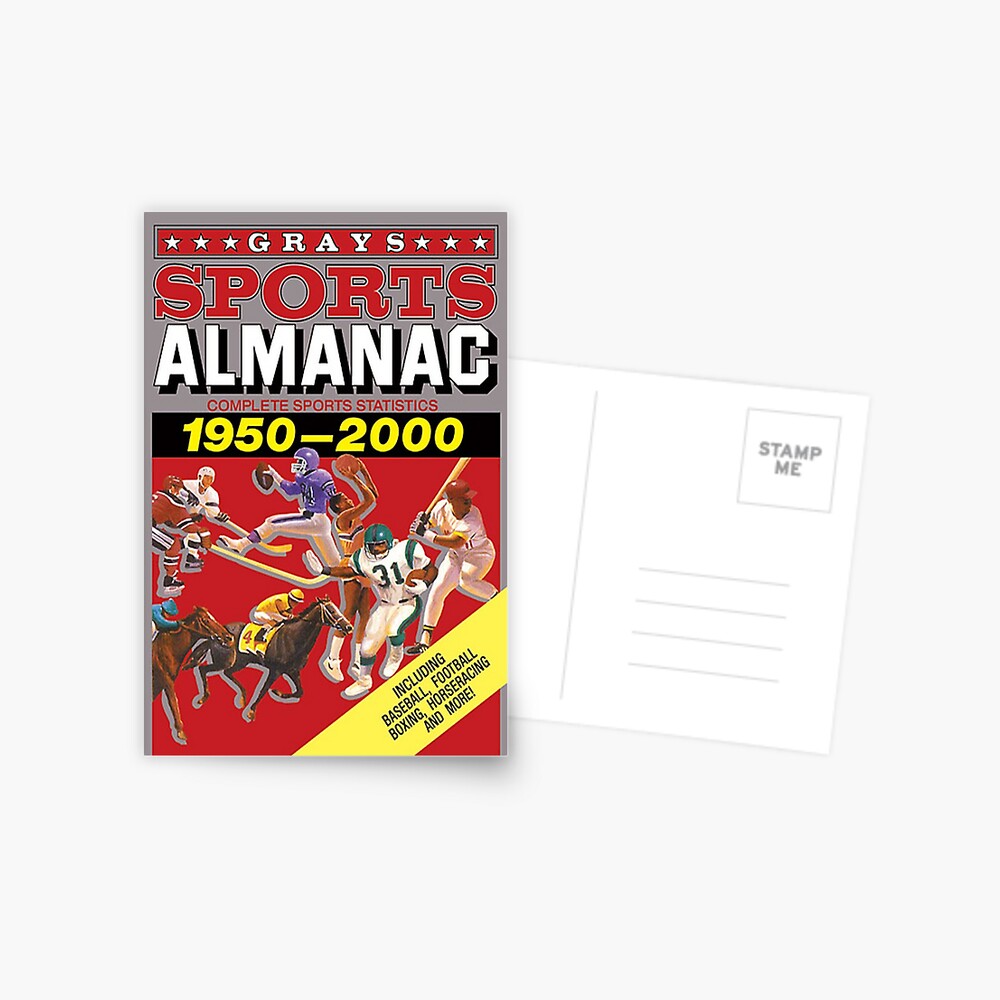 Grays Sports Almanac Complete Sports Statistics 1950-2000 Postcard