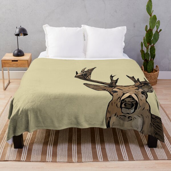 Item preview, Modern Rustic Non-Typical Whitetail Deer Illustration Wall Mount designed and sold by CynthiaCharlene.