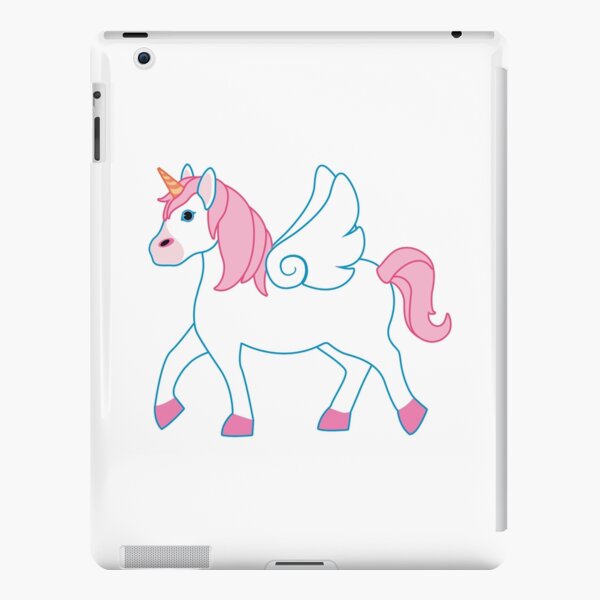 Pink Unicorn with Wings Emoji iPad Snap Case