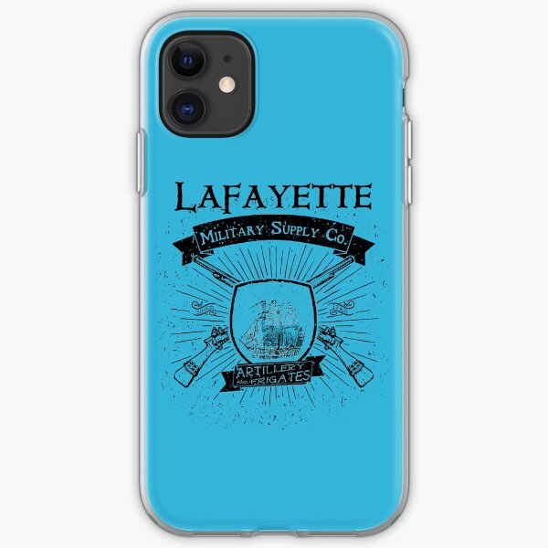 Guns and Ships - Black iPhone Soft Case