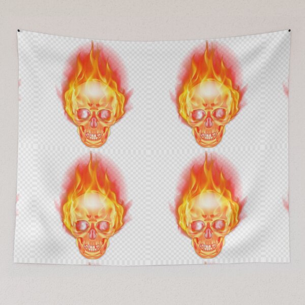 Item preview, Skull on fire designed and sold by taveulrangue.
