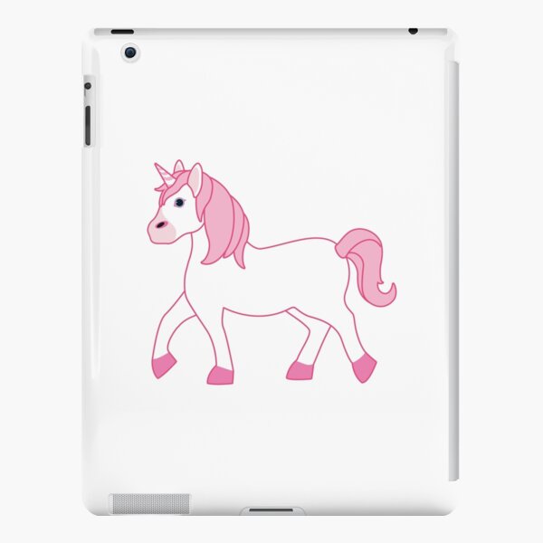 Pink Unicorn Emoji iPad Snap Case