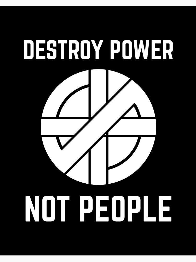 90s USA製 CRASS DESTROY POWER NOT PEOPLE VTG Crass Destroy Power Not People Band T-Shirt sz XL 90s