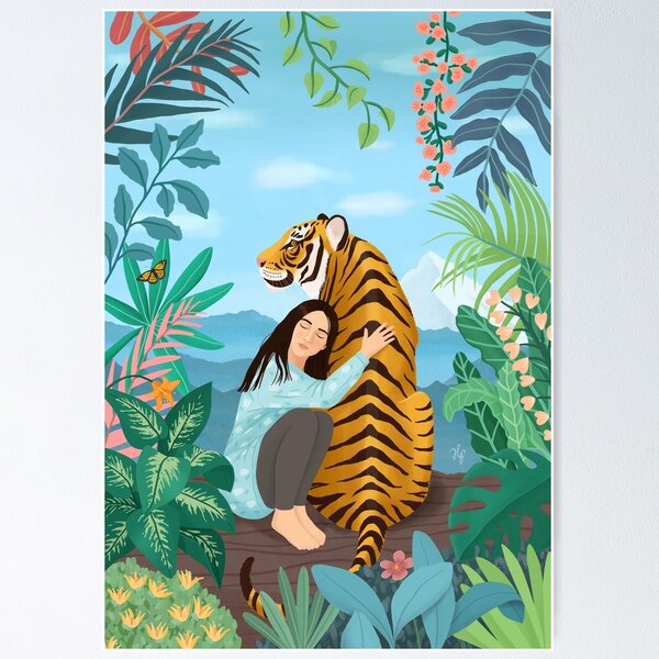 Girl with a Tiger Poster