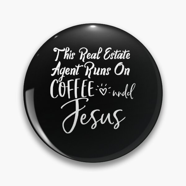 Item preview, This Girl Sells Real estate is my hustle funny realtor agent gift For Girls This Real Estate Agent Runs On Coffee And Jesus designed and sold by Akmloza.