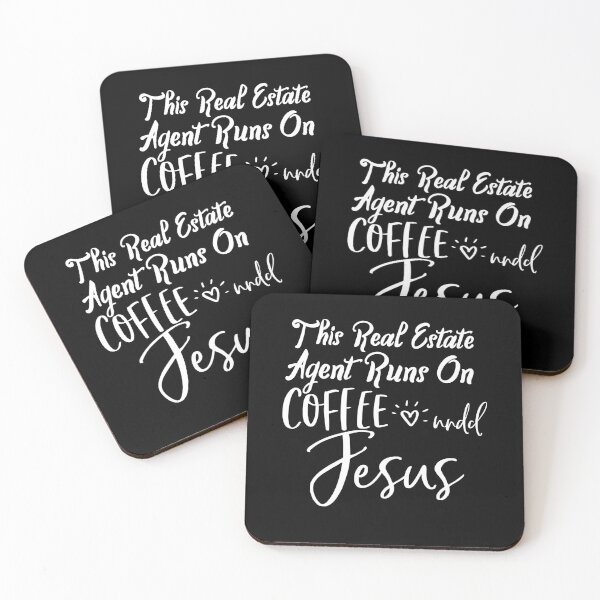 Item preview, This Girl Sells Real estate is my hustle funny realtor agent gift For Girls This Real Estate Agent Runs On Coffee And Jesus designed and sold by Akmloza.