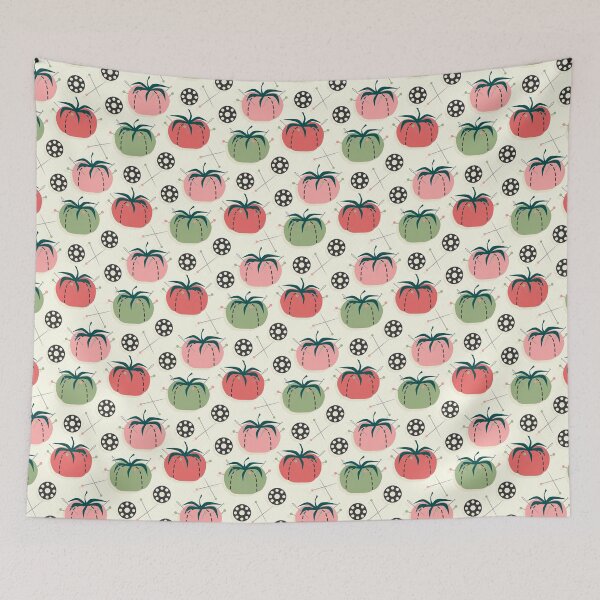 Item preview, Tomato Pin Cushions and Bobbins - Pink Lime designed and sold by studioxtine.