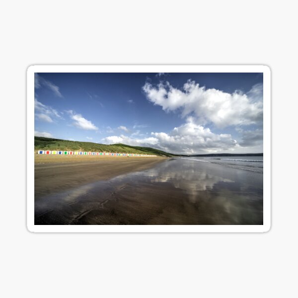 Item preview, Woolacombe beach reflections designed and sold by hawkie.