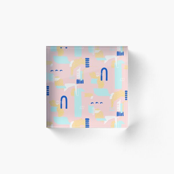 Architecture Pattern Acrylic Block