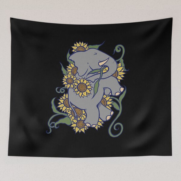 Item preview, Sunflower Elephant designed and sold by FrictionMaxxing.