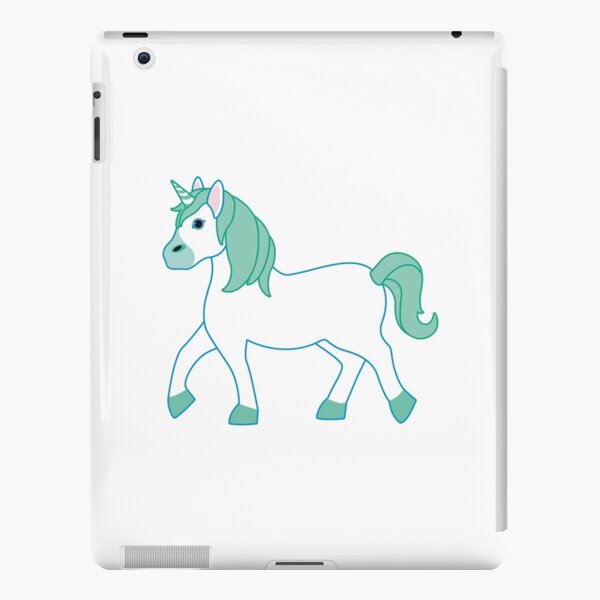 Green Unicorn Emoji iPad Snap Case