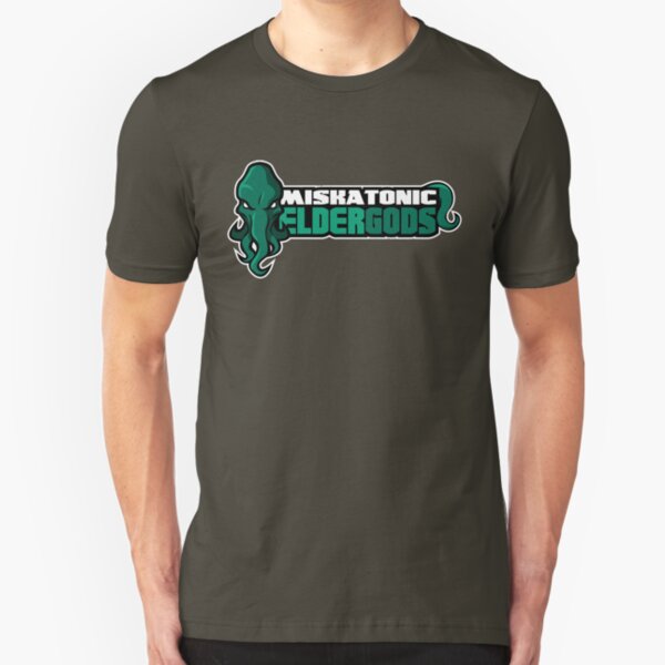 Miskatonic University Elder Gods (Full Logo) Slim Fit T-Shirt