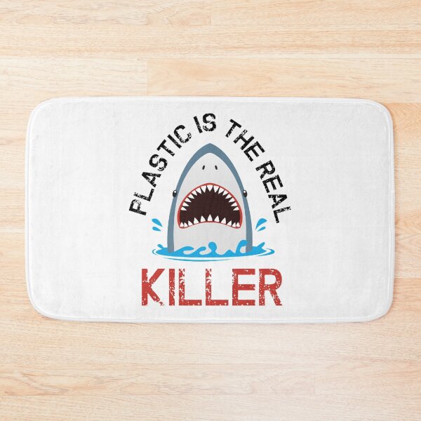 Item preview, Say No To Plastic Free Anti Plastic Straw Ban Shark Activist  designed and sold by The Junto Shop.