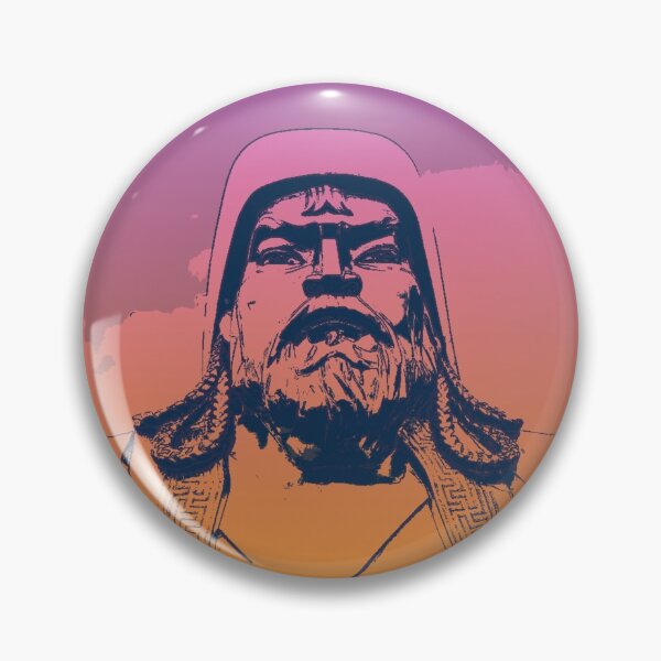 Item preview, Vaporwave Genghis Khan 4227 Ulaanbaatar designed and sold by Werewolf in the air.