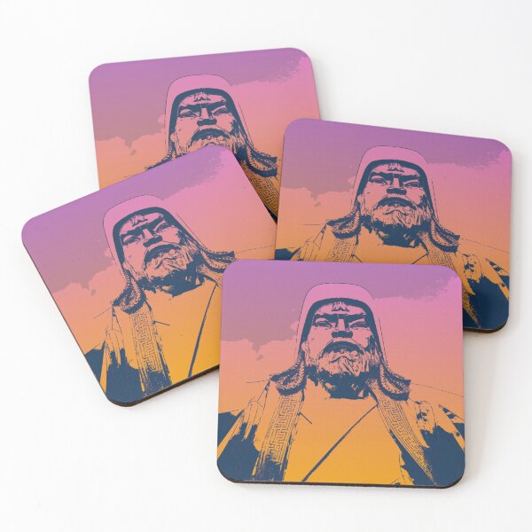 Item preview, Vaporwave Genghis Khan 4227 Ulaanbaatar designed and sold by Werewolf in the air.