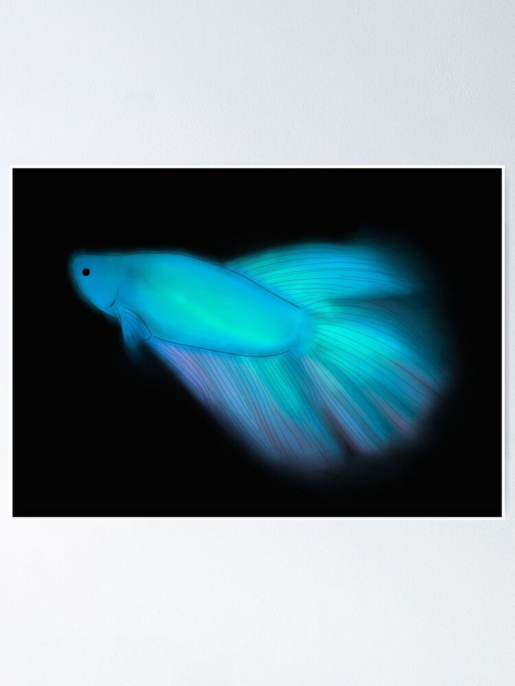 neon blue fish