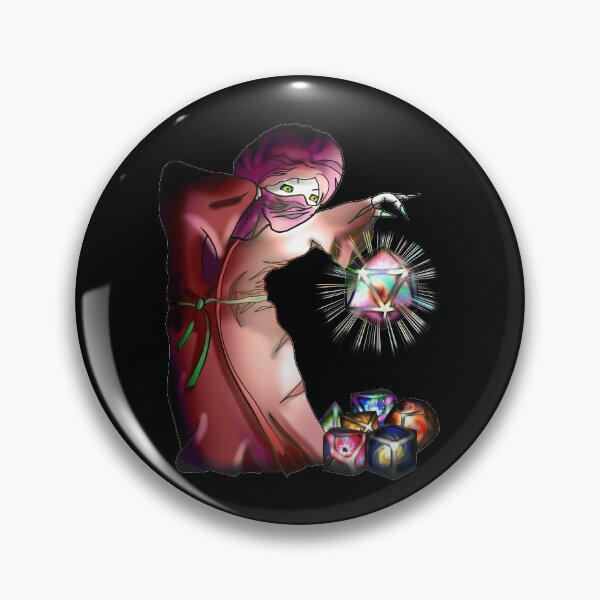 Artikelvorschau, Masked sorcerer with glowing d20 dnd dice entworfen und verkauft von CuisineCat.