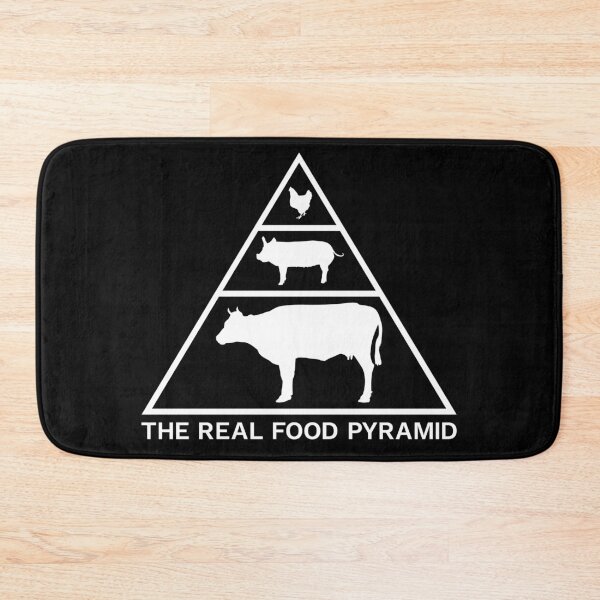 Item preview, The Real Food Pyramid Carnivore Meat Eater designed and sold by inkedtee.