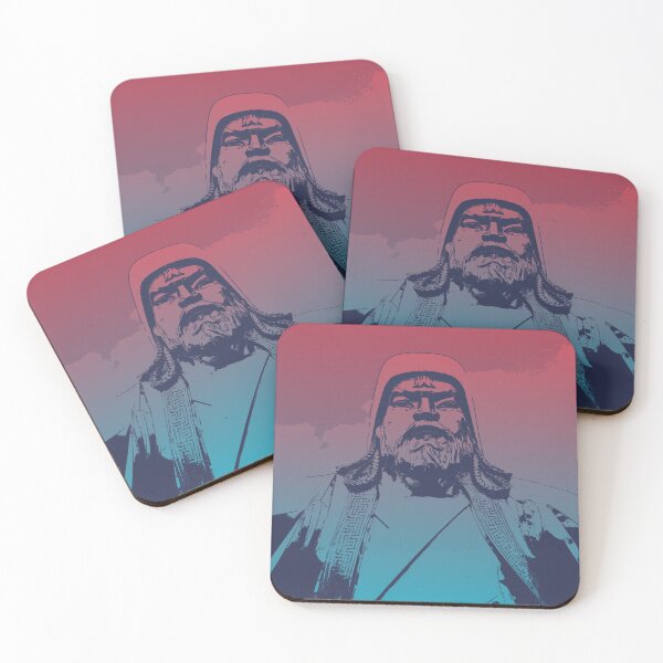 Item preview, Vaporwave Genghis Khan 4229 Ulaanbaatar designed and sold by Werewolf in the air.