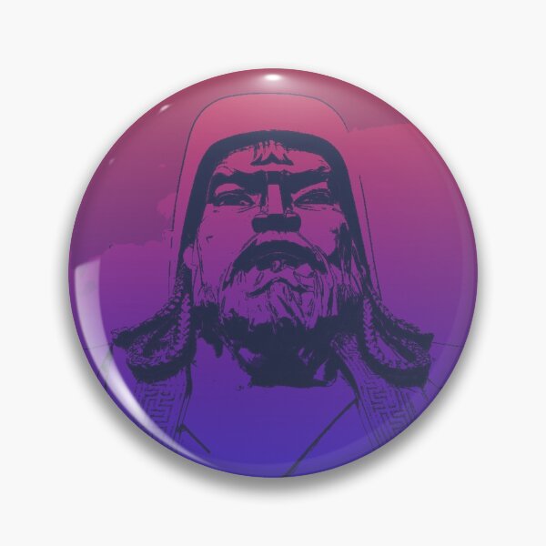 Item preview, Vaporwave Genghis Khan 4230 Ulaanbaatar designed and sold by Werewolf in the air.