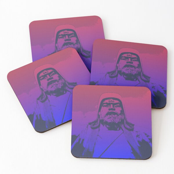 Item preview, Vaporwave Genghis Khan 4230 Ulaanbaatar designed and sold by Werewolf in the air.