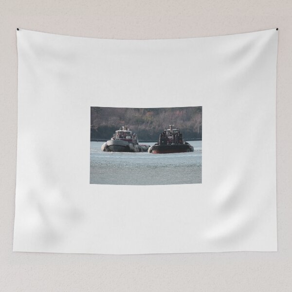 Item preview, Two Tugs on the York River designed and sold by Timothy Gass.