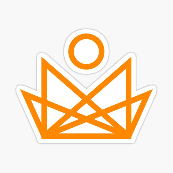 Item preview, Orange triangle and circle design designed and sold by morganmaterni.