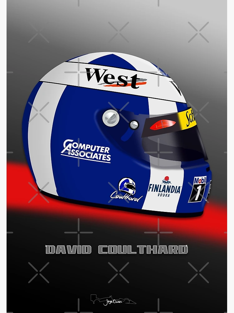 F1 クルサード　D.COULTHARD 2005 ミニヘルメットフィギュア Spark 1:5 David Coulthard #14 Red Bull formula 1 2005 helmet