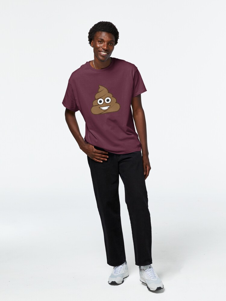 Disover Poop Happy Emoji T-Shirt