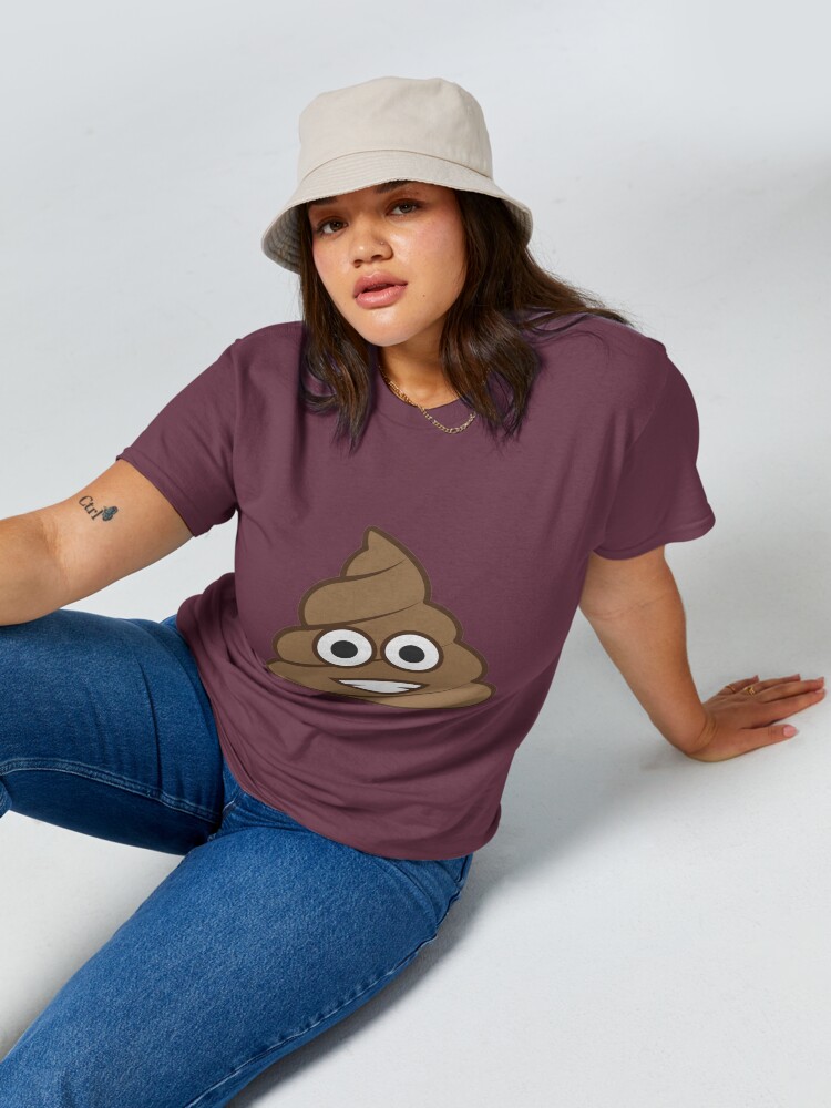 Discover Poop Happy Emoji T-Shirt