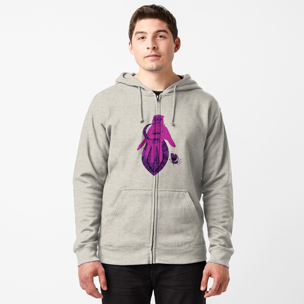 Aperçu de l'œuvre Veste zippée à capuche créée et vendue par atelierdeceza.