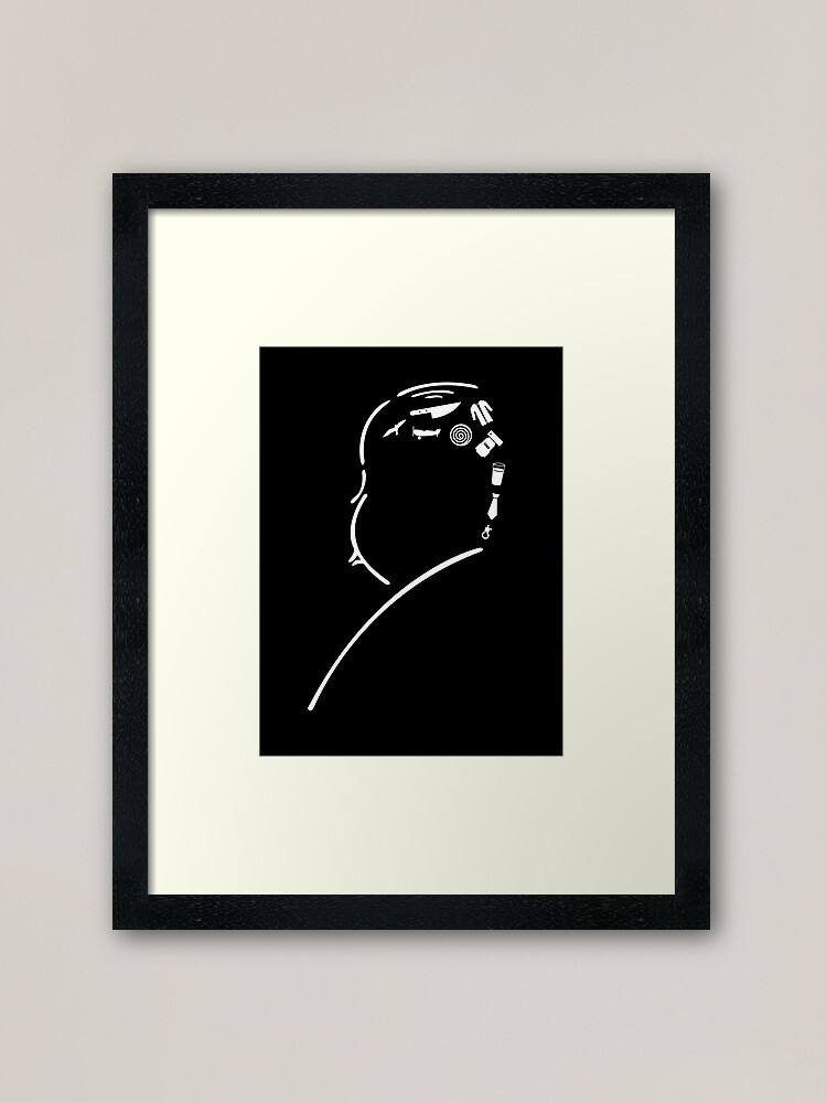 Alternate view of Film director silhouette Framed Art Print